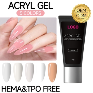 Gel de construction professionnel en acrylique transparent, sans odeur, personnalisable en gros, pour extension d'ongles, modèle 2026, fabrication ODM sur mesure - Product Image 1