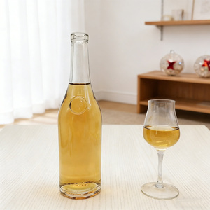 Vente en gros <span class=keywords><strong>de</strong></span> bouteilles en verre transparent mat personnalisées <span class=keywords><strong>de</strong></span> 500 ml avec bouchon en liège pour la vodka, le gin, le brandy, le whisky, le vin, la <span class=keywords><strong>tequila</strong></span> - Product Image 1