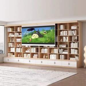 Ganzhaus Fabrik angepasst moderne Wand montage höhen verstellbare Holz Home Office Wohnzimmer Bücherregal Schrank Schreibtisch - Product Image 2