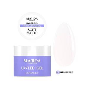 Esmalte de Uñas Profesional Majida Uv Led Gel Blanco Suave 50 Ml Sin Hema - Product Image 1