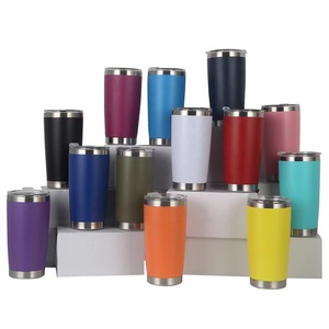 Tumbler Americano <span class=keywords><strong>da</strong></span> 20oz a Doppia Parete con Isolamento Sottovuoto, Rivestimento in Polvere, per Vino e Campeggio, con Logo Personalizzato, Tazza Classica - Product Image 2