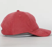Gorra de Béisbol de Pana con Logotipo Bordado Personalizado BSCI OEM, Gorra de Alta Calidad de 6 Paneles para Hombre y Mujer, Gorras de Pana