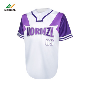 Personalizado en blanco sublimación béisbol camiseta barata al por mayor de los hombres camisetas de béisbol de China - Product Image 5