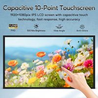 Ce moniteur industriel à écran tactile capacitif de 32 pouces est compatible avec les ordinateurs, les ordinateurs portables, les tablettes, les smartphones, 1920 x 1080P