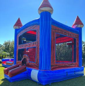 Toboggan aquatique gonflable avec château gonflable et grande structure de saut pour enfants et adultes - Product Image 2