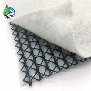 Réseau de drainage composite 3D en géocomposite plastique, filet de drainage géotextile <span class=keywords><strong>pour</strong></span> applications industrielles et parkings, matériau HDPE/PP - Product Image 2