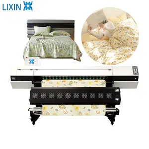 LIXIN-1803 Hot selling three heads wide format sublimation dye printing machine polyester fabric printer