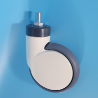 Roulettes de lit médical pivotant en Aluminium, 4 pièces, 6 pouces, meubles d'hôpital