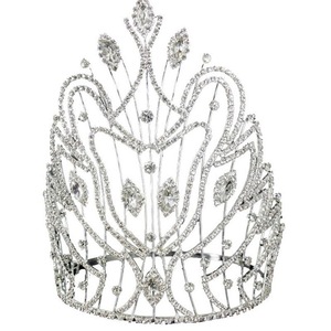 High <span class=keywords><strong>Queen</strong></span> bijoux pour femmes coréen Ins Style strass diamant cristal Bling mariée gland luxe strass cheveux accessoires - Product Image 1