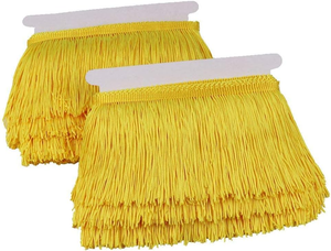 6,5 yardas 4 pulgadas algodón poliéster encaje borla recorte para escenario ropa lámpara cortina decoración-DIY vestido Latino escenario - Product Image 6