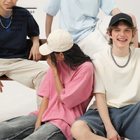 T-shirt basique d'été à épaules tombantes pour homme, style streetwear, léger, personnalisable avec votre logo