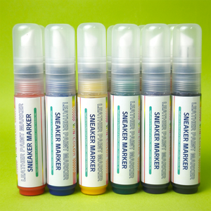 Ensemble économique de marqueurs pour baskets à pointe biseautée de 10 mm, peinture pour bordure en cuir, teinture pour <span class=keywords><strong>le</strong></span> nettoyage des chaussures, réparation des rayures et de la rénovation des baskets - Product Image 5