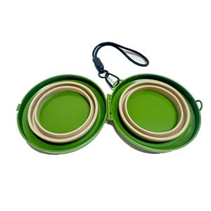 2025 desainer kustom luar ruangan sisi ganda tidak tumpah perjalanan anak anjing makanan mangkuk air - Product Image 2