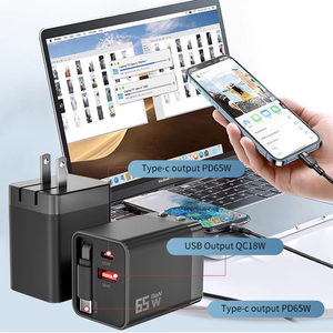 Pour <span class=keywords><strong>Baseus</strong></span> <span class=keywords><strong>65W</strong></span> Gan <span class=keywords><strong>chargeur</strong></span> rapide charge Super rapide USB-C rétractable PD câble Portable pour ordinateur portable avec QC3.0 UK US EU - Product Image 5