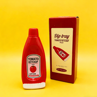 Ensembles de bols à trempette créatifs en céramique et porcelaine jetables, écologiques et personnalisables pour diverses sauces (Ketchup, Sauce piquante, Wasabi)