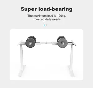 Soporte mecánico de pie para oficina, soporte de escritorio con bandeja de cable - Product Image 5
