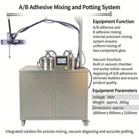 Système automatique vertical de mélange et de moulage d'adhésifs AB, machine de distribution de précision sous vide pour silicone liquide et caoutchouc