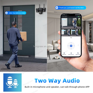 Уличная Wi-Fi IP-камера Hongnaer 15 МП с двусторонней аудиосвязью, PTZ, HiEasy, 3 объектива, 360°, для умного дома, Wi-Fi, видеонаблюдение, CCTV - Product Image 5