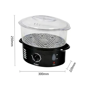 5L PC Material 1 Layers Transparent Electric Cookware Hot Pot Chinese Professional Steam Cooker Cheap Food Steamer