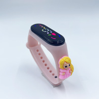 2024 Top Vente Montre en Silicone pour Filles et Garçons, Montre LED Tactile Dessin Animé pour Enfants, Bracelet en Silicone Numérique Étanche