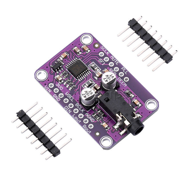 Lorida UDA1334A 3.3V - 5V I2S Stereo Decoder DAC Module 1334 Audio Module Board UDA1334A for A-rduino