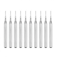 Fraise à queue en carbure non revêtue RUIMENG 06 mm à 10 cannelures pour routeurs CNC et machines à circuits imprimés, queue de 0,2 po