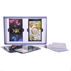 Cartes de tarot personnalisées, déesse de la lune française, élégantes, impression de cartes d'<span class=keywords><strong>oracle</strong></span>, astrologie amusante, cartas de tarot avec instructions détaillées - Product Image 4