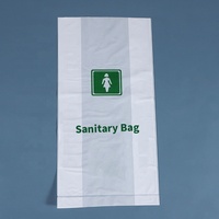 Sacs d'hygiène féminine jetables pour hôtels, pour serviettes hygiéniques et vomissements, design plat blanc, modèle TF-101, fabriqué à Yangzhou
