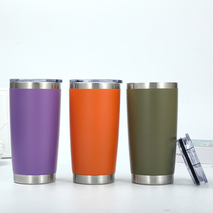 OEM Logo 20oz Tumbler Pink Metal Hot <b>Cold</b> Drink Beer <b>Cup</b> Custom Stainless Steel Vasos Vacuum Tumbler Coffee Travel Mug <b>With</b> Lid - Product Image 2