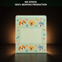 Boîte à friandises pour animaux de compagnie vert menthe, boîte à fond auto-scellant, impression personnalisée 4 couleurs, emballage pour friandises pour chiens