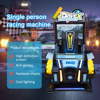 Équipement d'amusement Loson Simulateur de rachat de billets à jetons Simulateur de course 32 ''Machine de jeux vidéo dynamique à lumières LED