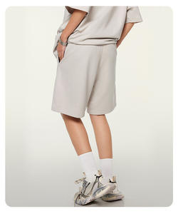 Shorts de sport à séchage rapide SS3271 du fabricant, 280 grammes, mélanges de coton, couleur unie, teinture unie, pour hommes et femmes, service OEM - Product Image 6