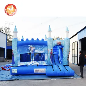 Artículo caliente Frozen Bouncing Casa de rebote inflable Color blanco para fiesta Alquiler Jump Castle