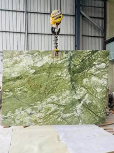 Azulejos de losa de mármol verde Dandong de alta calidad, piedra Natural pulida para encimeras de baño de cocina, superficie pulida de diseño moderno - Product Image 3