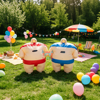 Costume de sumo gonflable amusant et léger pour enfants et adultes, idéal pour les jeux de fête à la maison
