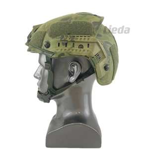 خوذة تكتيكية عالية القطع بنمط التمويه مصنوعة من الأراميد مع إطار هوائي للحماية - Product Image 6