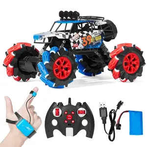 1:12 2.4G orologio sensore gesto telecomando stunt car 360 gradi flips spray rc stunt car toy con luce e musica