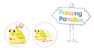Usine nouvelle arrivée produit en cours d'exécution escargot pressant paradis enfants petits cadeaux presse et aller jouets voiture - Product Image 3