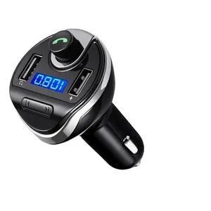 T20 BT Kit de voiture transmetteur FM mains libres sans fil pour voiture adaptateur radio MP3 5V 3.4A 2 USB chargeur rapide de voiture carte TF disque USB
