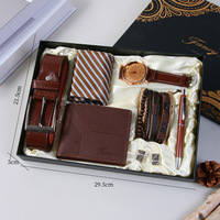 Coffrets cadeaux pour hommes HBC 2026 personnalisables de haute qualité, montre, ceinture, portefeuille, cadeau d'entreprise, cadeau pour la fête des pères, cadeau pour la Saint-Valentin