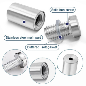 High Quality Silver Stainless Steel 304 Wall Mount Sign Standoff <b>Screws</b> for Sign Holder - Product Image 3