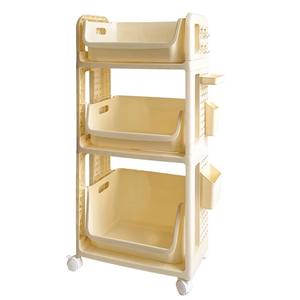 Estante <span class=keywords><strong>de</strong></span> Almacenamiento <span class=keywords><strong>Plegable</strong></span> <span class=keywords><strong>de</strong></span> Tres Niveles para Debajo del <span class=keywords><strong>Escritorio</strong></span> en Dormitorios Estudiantiles, con Diseño Moderno para Mochilas y Carrito para Libros - Product Image 6