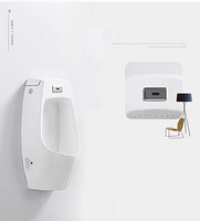 Valve de chasse d'eau sans contact en laiton à énergie nouvelle, sans alimentation externe, avec capteur pour urinoir, pour salle de bain