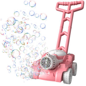 เครื่องของเล่นเด็กใช้แบตเตอรี่แบบใช้มือกดฟองรูปการ์ตูนสำหรับเด็กใช้กลางแจ้งสีชมพู - Product Image 1