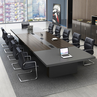 Ensemble de table de conférence de luxe HYZ-45, mobilier de bureau moderne avec chaises, table de conférence et chaises pour usage de bureau