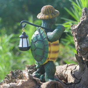 <span class=keywords><strong>Statue</strong></span> di animali artigianato in resina tartaruga personalizzata decorazione del <span class=keywords><strong>giardino</strong></span> arredamento per la casa piccole luci notturne - Product Image 5