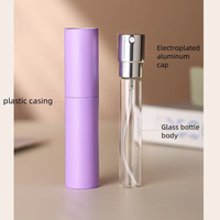 Flacons pulvérisateurs ronds en plastique de 10 ml avec ouvre-bouchon rotatif pour parfum, huile, cosmétiques, liquides, sérum de soin de la peau, gel douche