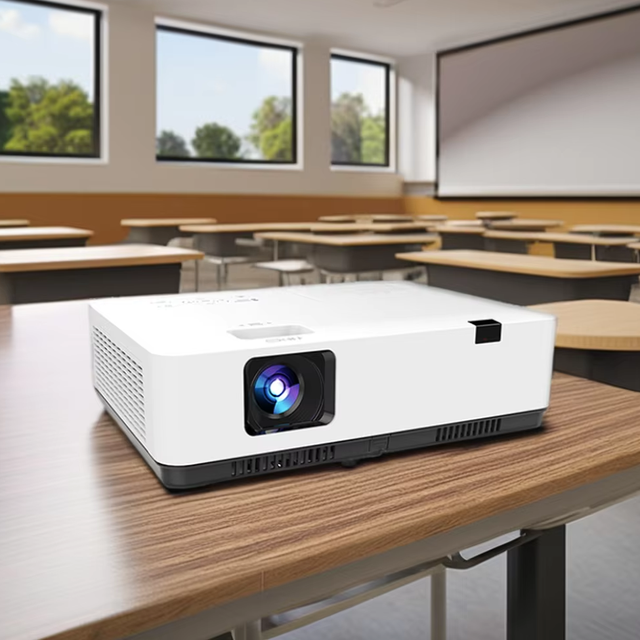 FLYIN 3LCD LED Full HD 5000 Lumen Pocketable HIFI Stereo Portable Projector for School Classroom Office Outdoor