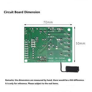 DC12V <span class=keywords><strong>2</strong></span>-Kanal-Kit für drahtlose Fernbedienung und Empfänger Mini-Fernbedienung schalter mit zwei Tasten - Product Image 3