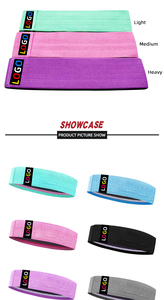Grosir Gym Yoga Non-Rolling Latihan Booty Band Hip Booty Lingkaran Kebugaran Kain Perlawanan Band untuk Membentuk - Product Image 3